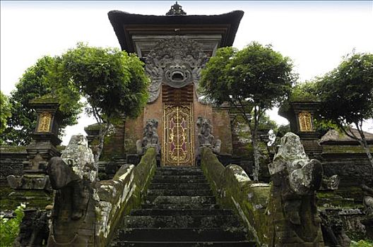 楼梯,庙宇,靠近,巴厘岛,印度尼西亚,东南亚
