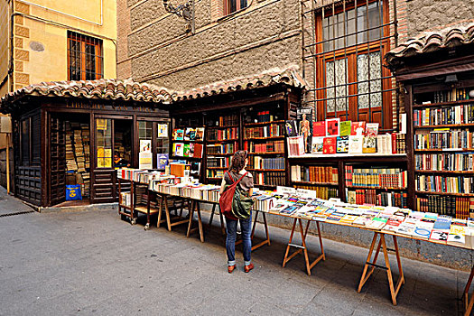 旧书店,马德里,西班牙,欧洲