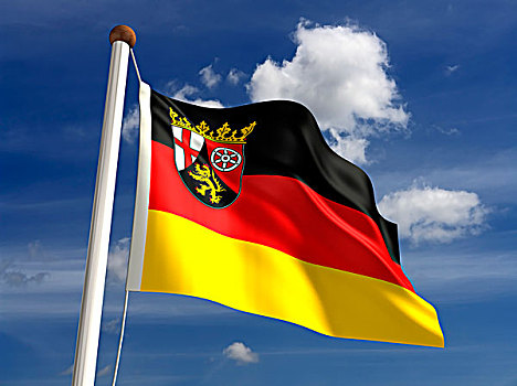 莱茵兰普法尔茨州,旗帜,德国