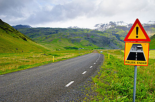 冰岛,南,标识,公路