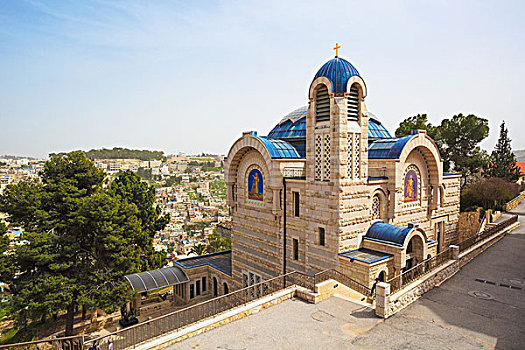 以色列,风景,教堂,圣彼得