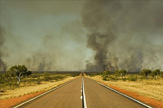 灌丛火灾,北领地州,澳大利亚