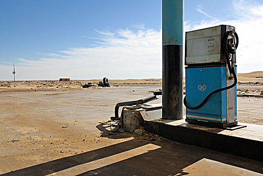 油泵,车站,绿洲,巴哈利亚,西部沙漠,埃及,非洲