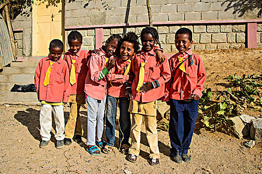 高兴,学童,厄立特里亚,非洲