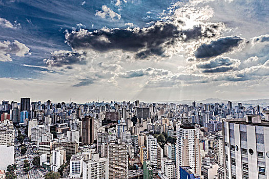 城市,摩天大楼,圣保罗,巴西