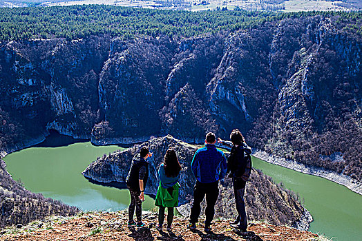 塞尔维亚的uvac峡谷