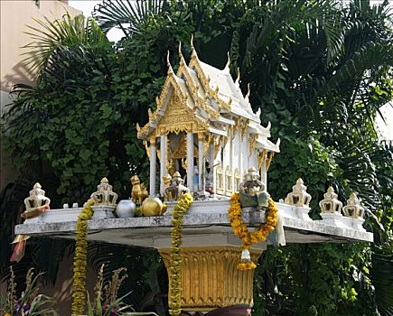 房子,祈祷,庙宇,曼谷,泰国,亚洲