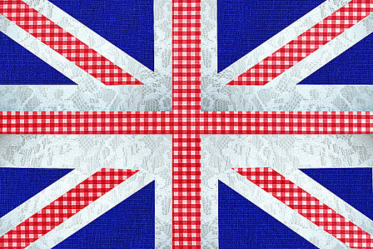 英国国旗,方格图案