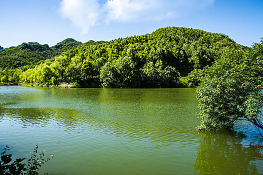 玉渡山,湖,水面