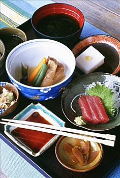 俯拍,食物,日本