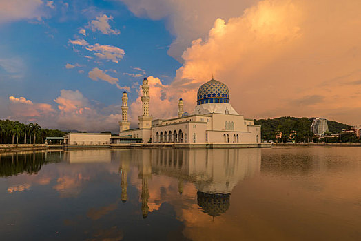 马来西亚,沙巴州,水上清真寺