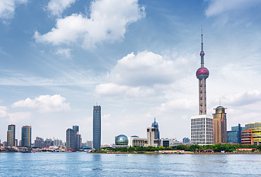 风景,浦东,新,区域,上海,,外滩,黄浦江,东方明珠塔,流行,旅游
