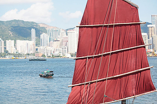 中国人,帆船,香港,维多利亚