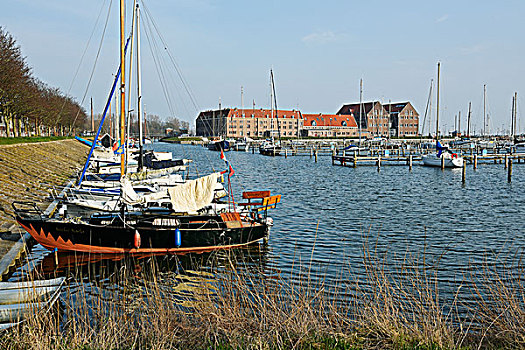 船,港口,半岛,博物馆,省,北荷兰,荷兰,欧洲