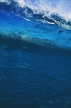 夏威夷,大,蓝色,碰撞