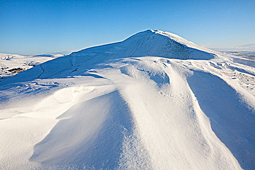英格兰,德贝郡,边缘,重,冬天,下雪,峰区国家公园,后视