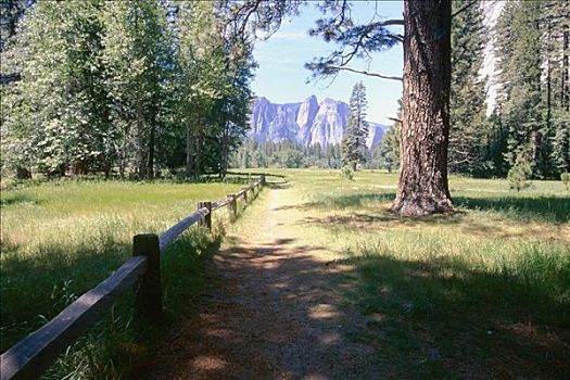 步道,优胜美地山谷,优胜美地国家公园,加利福尼亚,美国