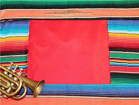 墨西哥,节日,雨披,鲜明,条纹,背景,留白