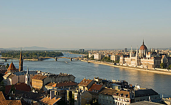 议会,国会大厦,多瑙河,布达佩斯,匈牙利,欧洲