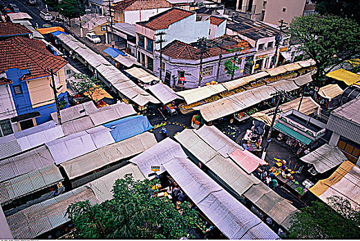 俯视,市场,圣保罗,巴西