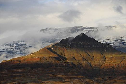 风景,纳塔耳,龙,山峦,南非