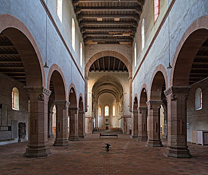 教区教堂,12世纪,罗马式,室内,靠近,道路,萨克森安哈尔特,德国,欧洲