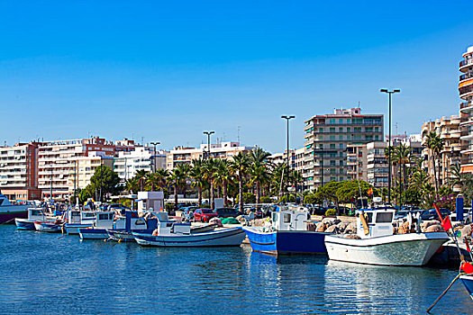 阿利坎特,港口,码头,西班牙