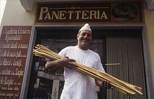 意大利人,做糕点,手工制作,棍形面包,巴罗洛葡萄酒