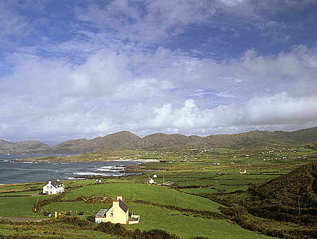 爱尔兰,科克郡,风景,乡村,山峦,视点,旅游,路线,半岛