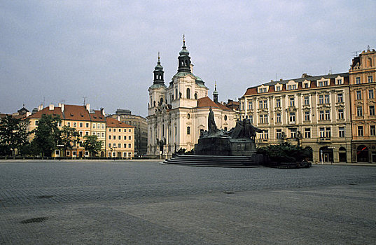 捷克共和国,布拉格,老城广场,纪念,圣徒,尼古拉斯,教堂