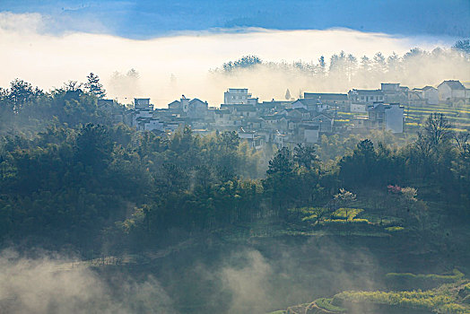 云海,梯田,氤氲,朦胧,诗画,梦乡