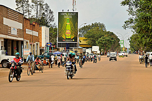 街景,卢旺达,非洲