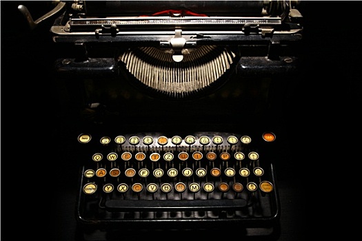 旧式,打字机,键盘
