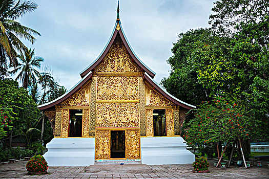 丧葬,小教堂,寺庙,寺院,琅勃拉邦,老挝,亚洲