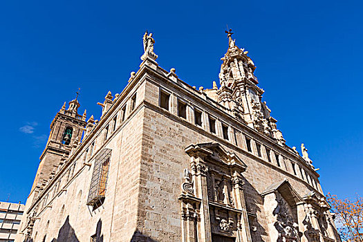 瓦伦西亚,教堂,建筑,西班牙