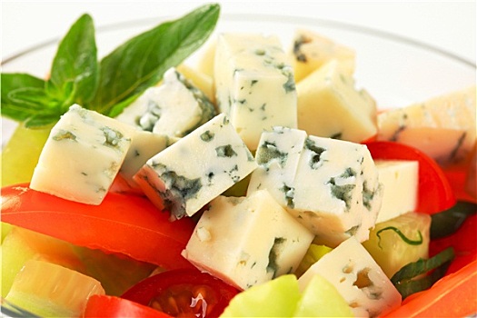 蔬菜沙拉,蓝纹奶酪