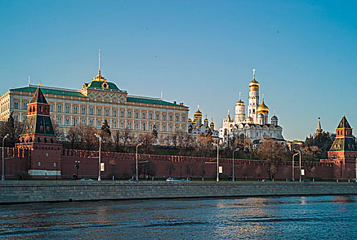 莫斯科河,正面,克里姆林宫,莫斯科,俄罗斯