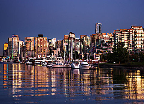 城市,水岸,小湾,温哥华,不列颠哥伦比亚省,加拿大