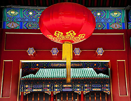 红灯笼,王子,宅邸,北京,中国