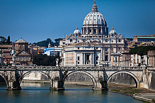 圣徒,圣彼得大教堂,圣天使桥,罗马,梵蒂冈城,拉齐奥,意大利