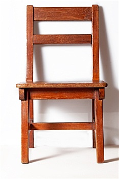 木头,椅子,白墙,背景