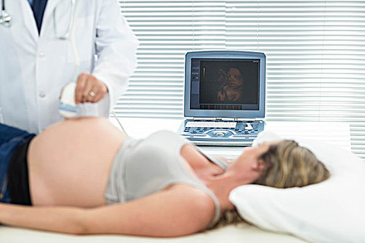 孕妇,超声波,治疗,医院