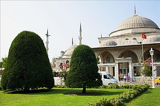 正规花园,正面,建筑,伊斯坦布尔,土耳其