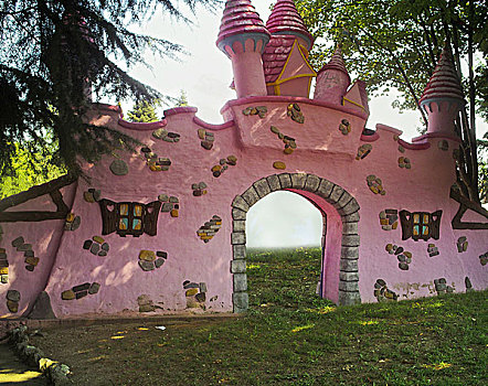 粉色,城堡