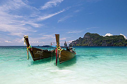 泰国,皮皮岛,岛屿,海滩,猴子