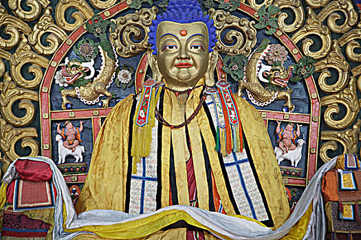 蒙古,寺院,佛教,雕塑