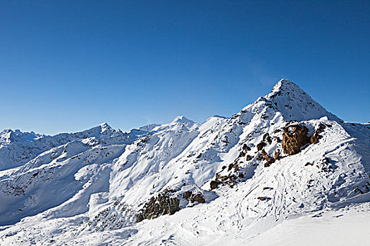 雪山,索尔登,滑雪胜地
