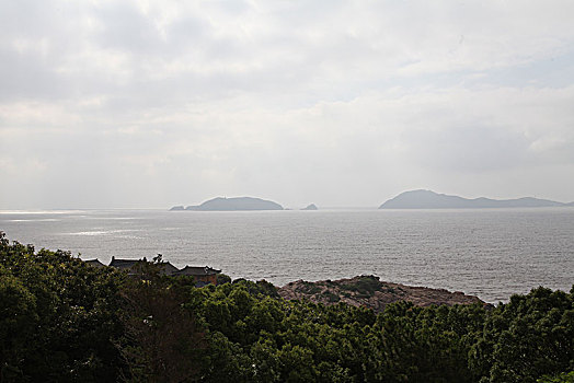 浙江普陀山,绿水青山