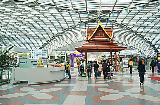 旅行者,机场,曼谷,泰国,亚洲