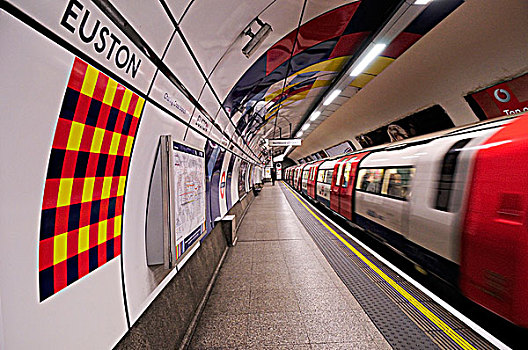 英格兰,伦敦,地铁,北方,线条,离开,地铁站